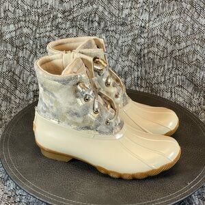 Sperry Saltwater Met Camo Boots Women's 5.5